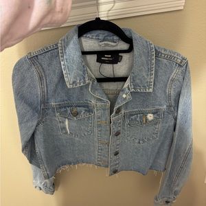Dr Denim Cropped Denim Jacket